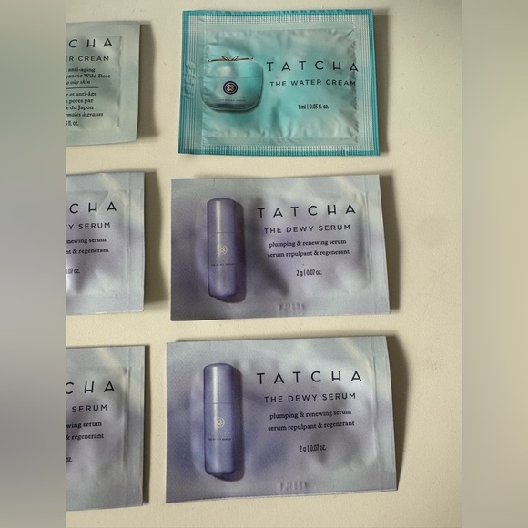 3/$15 Tatcha Set of 9 Skincare Samples (Cream, Cleanser, Serum) - Picture 4 of 6